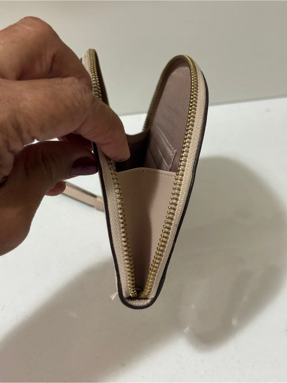 kate spade Blush Leather Wristlet